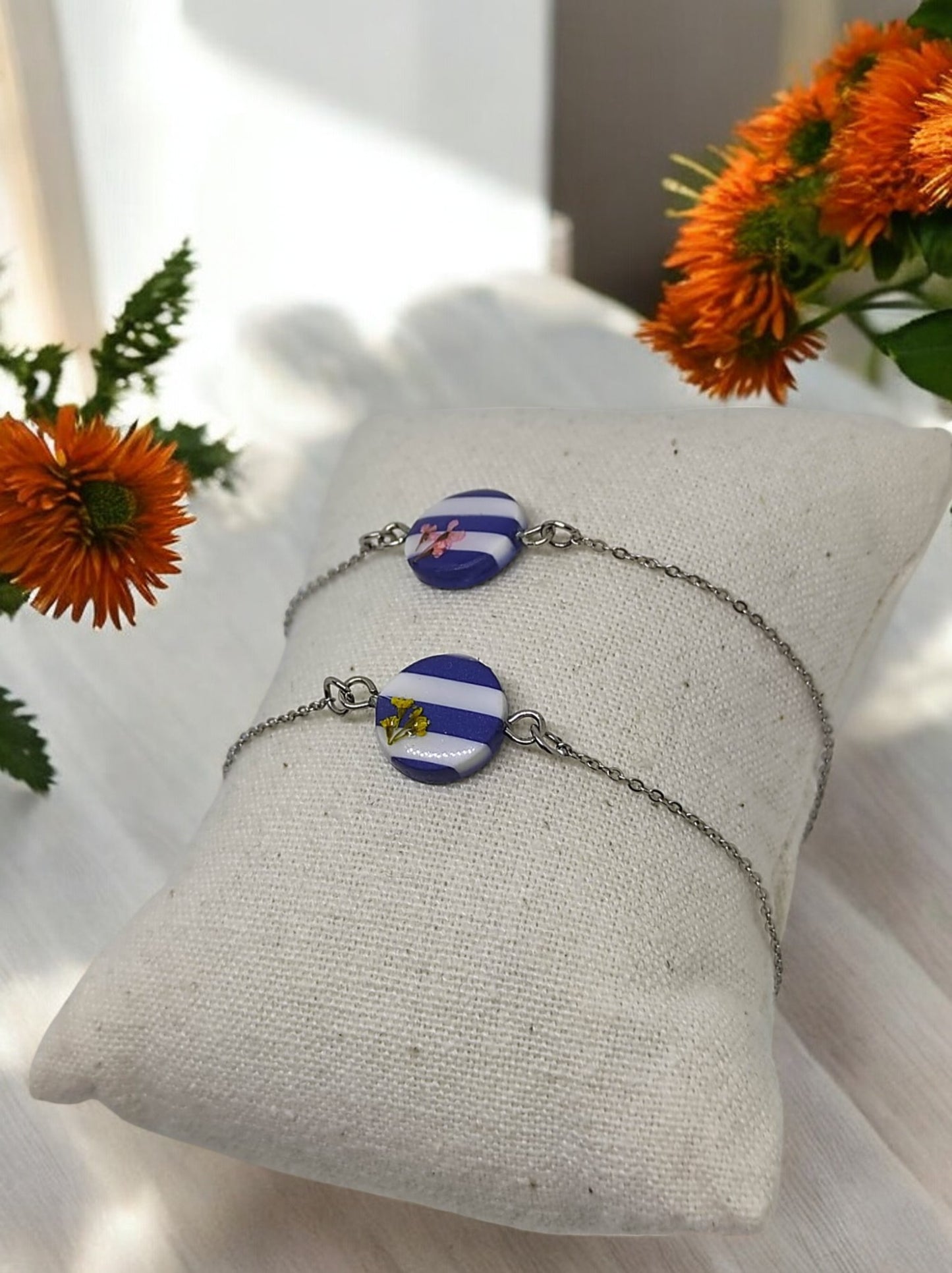 Bracelet Ma Jolie Marinière en Fleurs