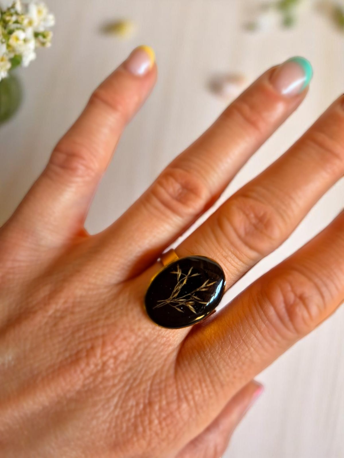 Bague "Eclat de prairie"