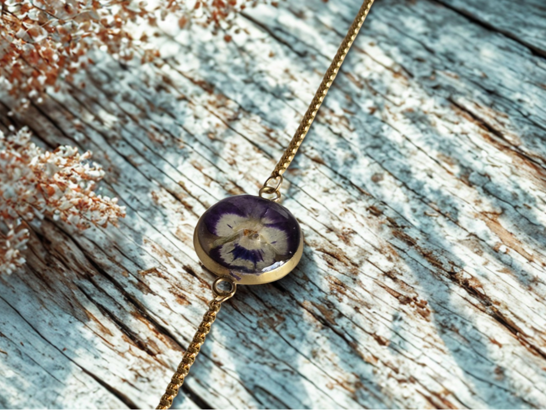 Bracelet Pensée Dorée