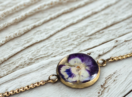 Bracelet Pensée Dorée